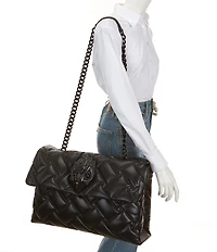 Kurt Geiger London Macro Kensington Drench Leather Crossbody Bag