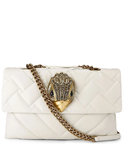 Kurt Geiger London Macro Kensington Drench Leather Crossbody Bag