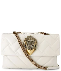 Kurt Geiger London Macro Kensington Drench Leather Crossbody Bag