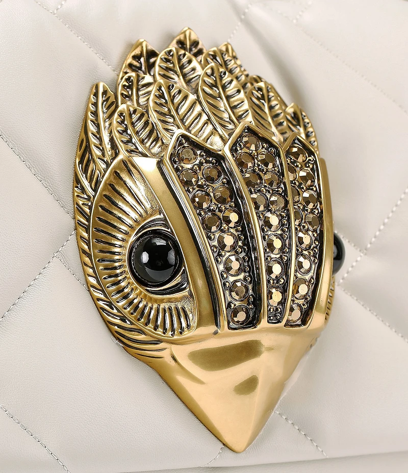 Kurt Geiger London Macro Kensington Drench Leather Crossbody Bag