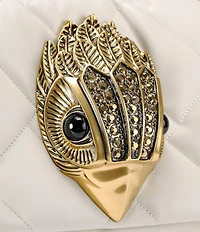 Kurt Geiger London Macro Kensington Drench Leather Crossbody Bag