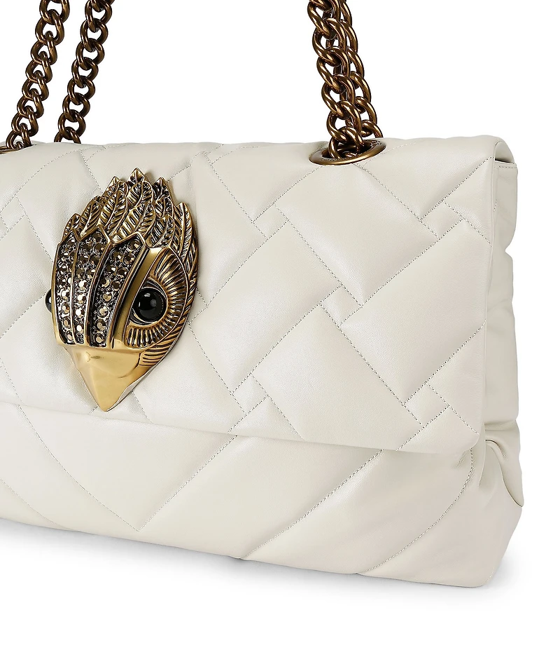 Kurt Geiger London Macro Kensington Drench Leather Crossbody Bag