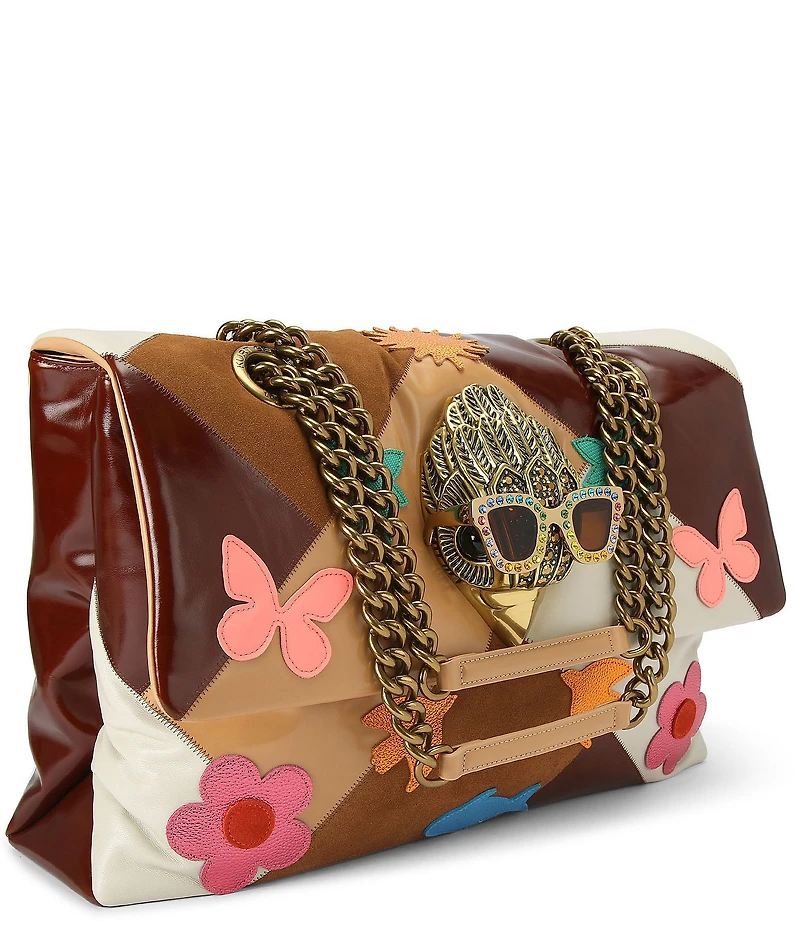 Kurt Geiger London Macro Kensington Leather Crossbody Shoulder Bag