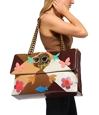 Kurt Geiger London Macro Kensington Leather Crossbody Shoulder Bag