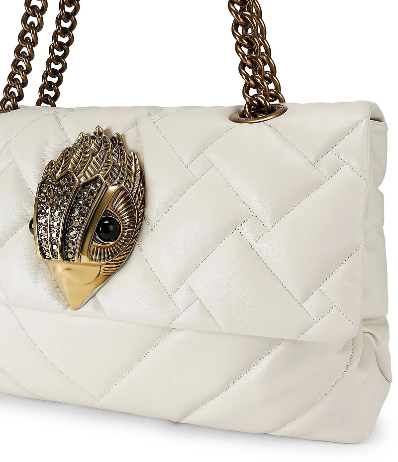 Kurt Geiger London Macro Kensington Leather Crossbody Shoulder Bag