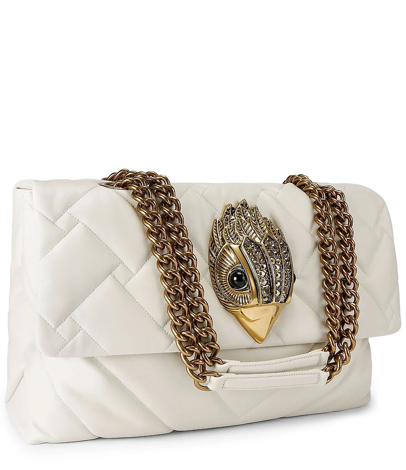 Kurt Geiger London Macro Kensington Leather Crossbody Shoulder Bag