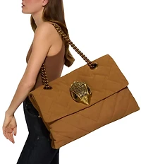 Kurt Geiger London Macro Kensington Suede Crossbody Shoulder Bag