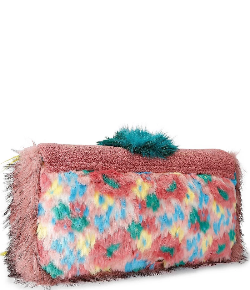 Kurt Geiger London Macro Oxford Mascot Faux Fur East-West Shoulder Bag