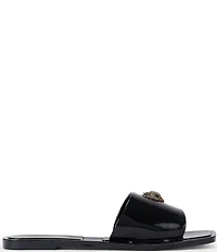 Kurt Geiger London Maddison Jelly Logo Ornament Slide Sandals