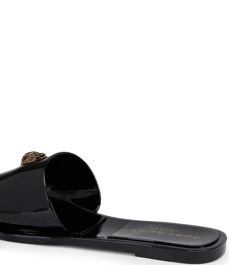 Kurt Geiger London Maddison Jelly Logo Ornament Slide Sandals