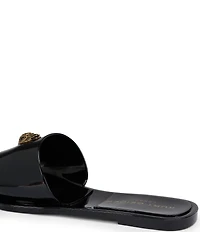 Kurt Geiger London Maddison Jelly Logo Ornament Slide Sandals