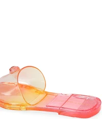 Kurt Geiger London Maddison Jelly Ombre Logo Ornament Slide Sandals