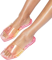 Kurt Geiger London Maddison Jelly Ombre Logo Ornament Slide Sandals