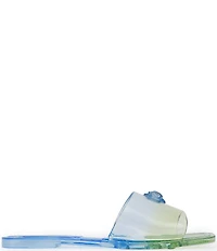 Kurt Geiger London Maddison Jelly Ombre Logo Ornament Slide Sandals
