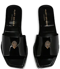 Kurt Geiger London Maddison Jelly Ombre Logo Ornament Slide Sandals