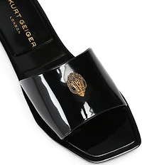 Kurt Geiger London Maddison Jelly Ombre Logo Ornament Slide Sandals