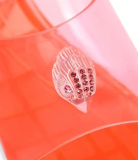 Kurt Geiger London Maddison Ombre Jelly Logo Ornament Wedge Slide Sandals