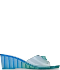 Kurt Geiger London Maddison Ombre Jelly Logo Ornament Wedge Slide Sandals