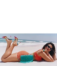 Kurt Geiger London Maddison Rainbow Strappy Dress Slide Sandals