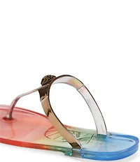 Kurt Geiger London Maddison T-Bar Jelly Logo Ornament Sandals