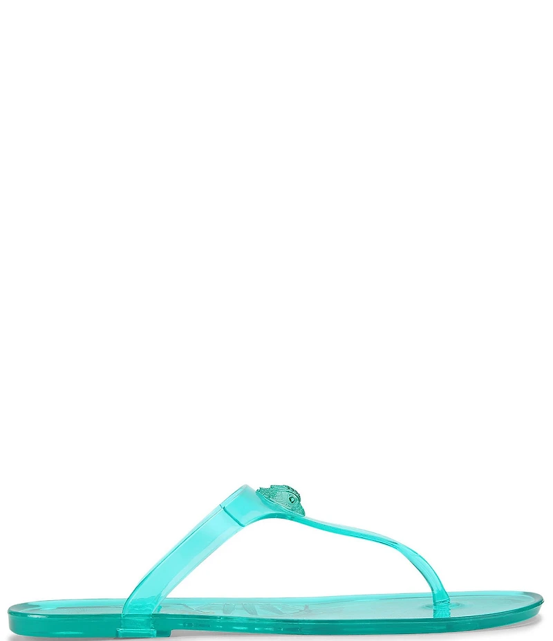 Kurt Geiger London Maddison T-Bar Jelly Logo Ornament Sandals