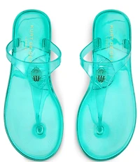 Kurt Geiger London Maddison T-Bar Jelly Logo Ornament Sandals