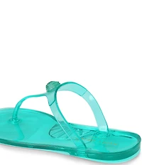 Kurt Geiger London Maddison T-Bar Jelly Logo Ornament Sandals
