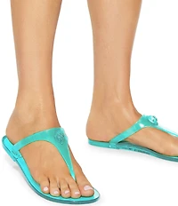 Kurt Geiger London Maddison T-Bar Jelly Logo Ornament Sandals