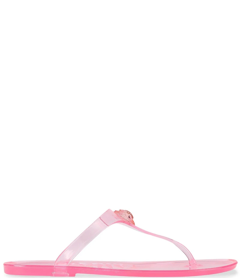 Kurt Geiger London Maddison T-Bar Jelly Logo Ornament Sandals