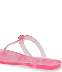 Kurt Geiger London Maddison T-Bar Jelly Logo Ornament Sandals