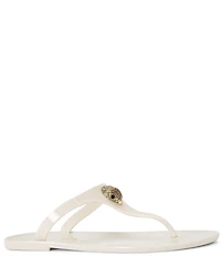 Kurt Geiger London Maddison Patent Logo Ornament T-Bar Sandals