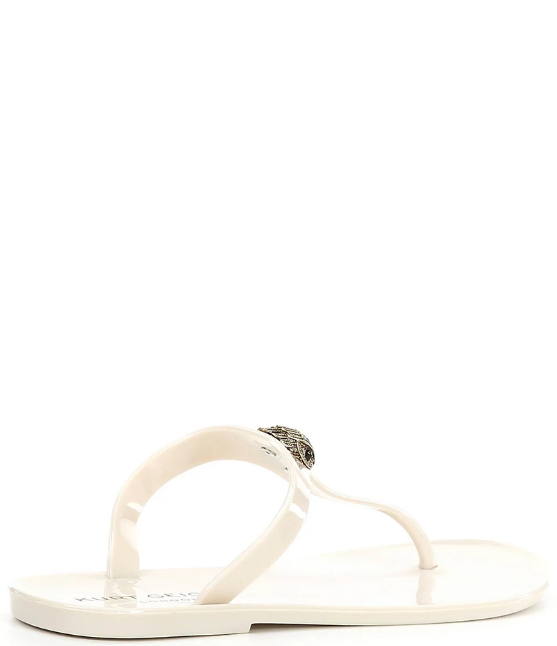 Kurt Geiger London Maddison Patent Logo Ornament T-Bar Sandals