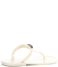 Kurt Geiger London Maddison Patent Logo Ornament T-Bar Sandals