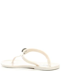 Kurt Geiger London Maddison Patent Logo Ornament T-Bar Sandals