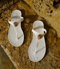 Kurt Geiger London Maddison Patent Logo Ornament T-Bar Sandals