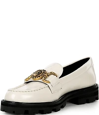 Kurt Geiger London Mansion Leather Bit Buckle Loafers