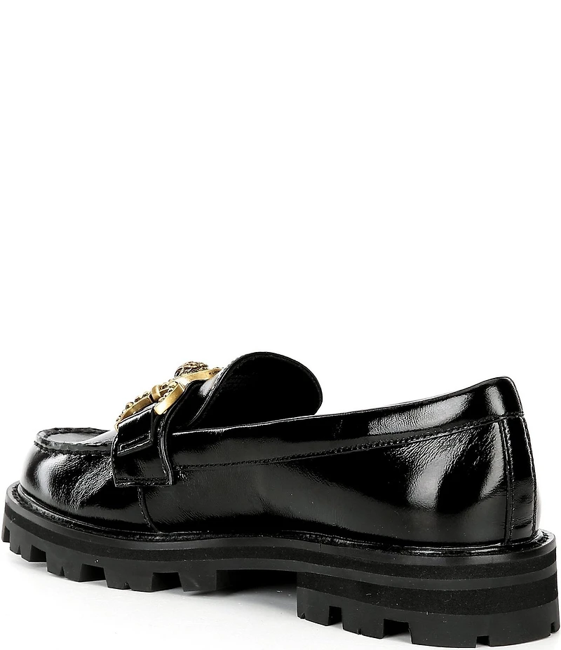 Kurt Geiger London Mansion Leather Bit Buckle Loafers