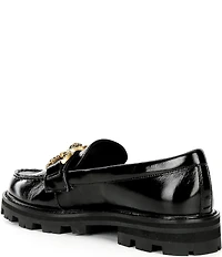 Kurt Geiger London Mansion Leather Bit Buckle Loafers