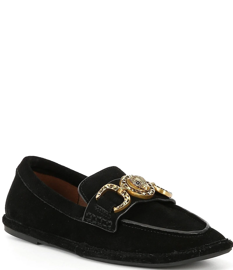 Kurt Geiger London Mansion Suede Soft Bit Buckle Loafers