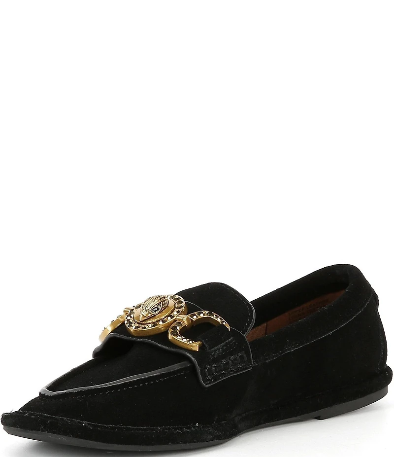 Kurt Geiger London Mansion Suede Soft Bit Buckle Loafers
