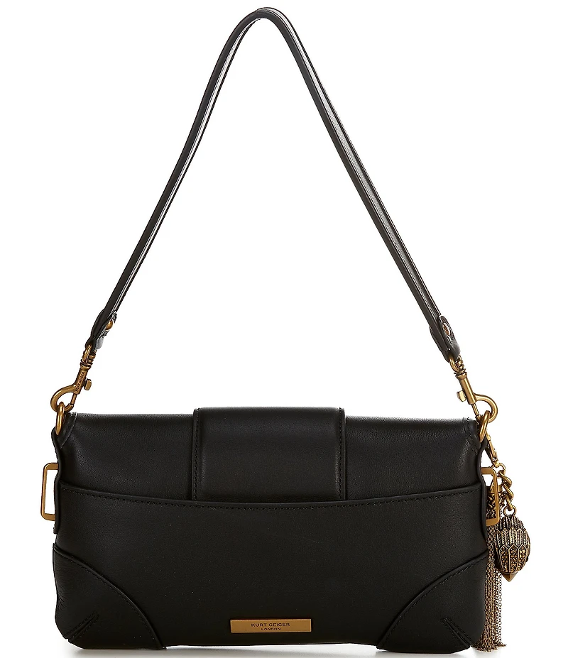 Kurt Geiger London Marylebone Leather Small Turn Lock Shoulder Bag