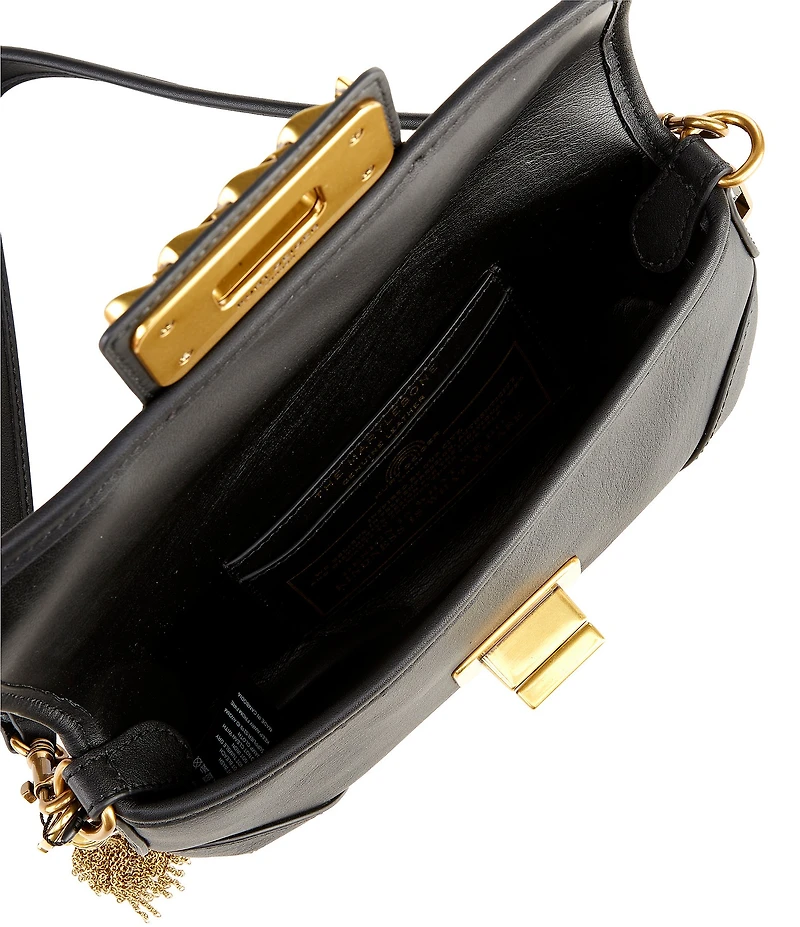 Kurt Geiger London Marylebone Leather Small Turn Lock Shoulder Bag