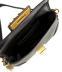Kurt Geiger London Marylebone Leather Small Turn Lock Shoulder Bag