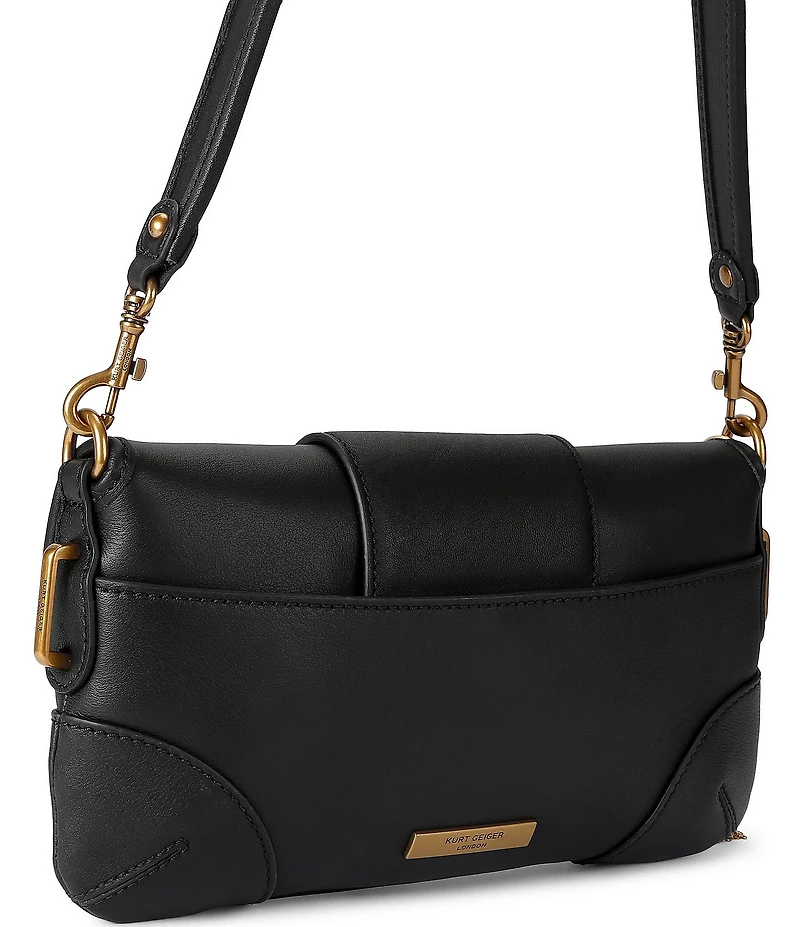 Kurt Geiger London Marylebone Leather Small Turn Lock Shoulder Bag