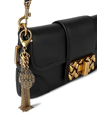 Kurt Geiger London Marylebone Leather Small Turn Lock Shoulder Bag