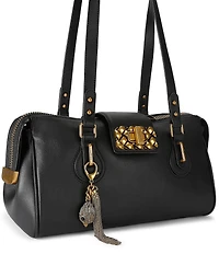 Kurt Geiger London Marylebone Leather Turn Lock Shoulder Bag