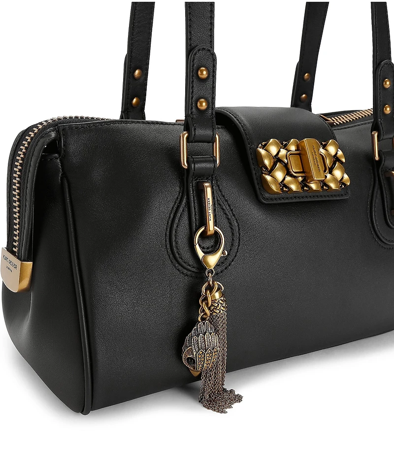 Kurt Geiger London Marylebone Leather Turn Lock Shoulder Bag