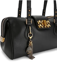 Kurt Geiger London Marylebone Leather Turn Lock Shoulder Bag