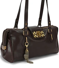 Kurt Geiger London Marylebone Leather Turn Lock Shoulder Bag