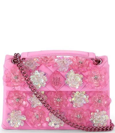 Kurt Geiger London Medium Kensington Crystal Flower Crossbody Bag